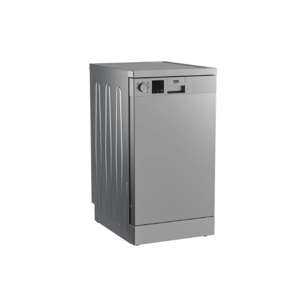 BEKO Free standing Dishwasher DVS05024S, Energy class E (old A++), 45 cm, 5 programs, Silver