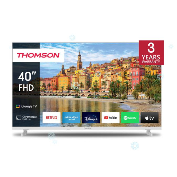 TV Set|THOMSON|40"|Smart/FHD|1920x1080|Wireless LAN|Bluetooth|Google TV|White|40FG2S14W