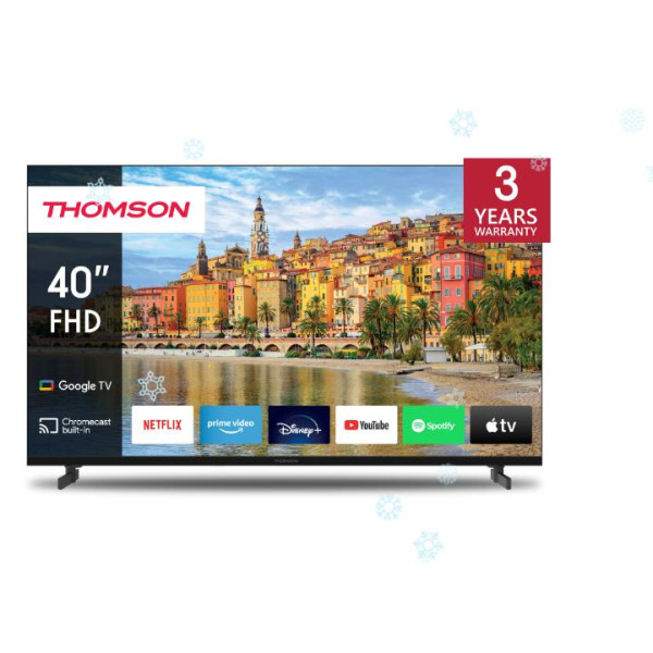 TV Set|THOMSON|40"|Smart/FHD|1920x1080|Wireless LAN|Bluetooth|Google TV|Black|40FG2S14