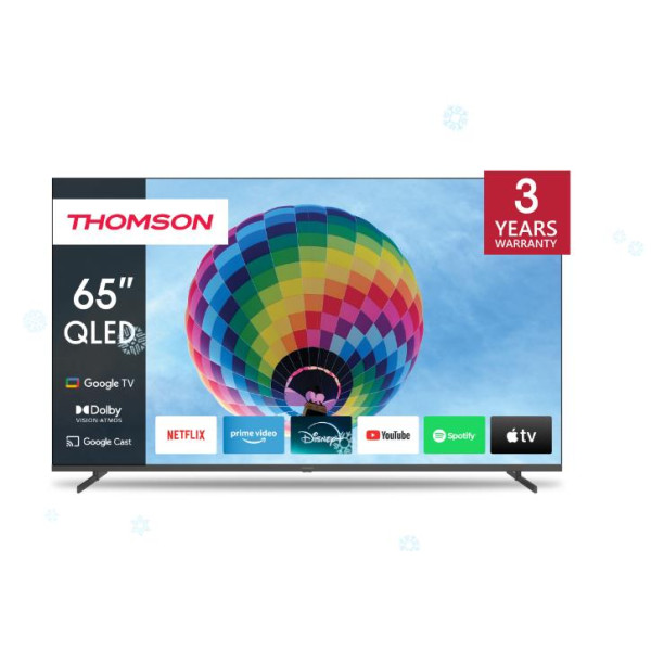 TV Set|THOMSON|65"|4K/Smart|QLED|3840x2160|Wireless LAN|Bluetooth|Google TV|Dark Grey|65QG4S14