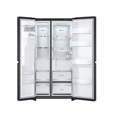 LG Refrigerator | GSLC41EPPE | Energy efficiency class E | Free standing | Side by side | Height 179 cm | Fridge net capacity 42