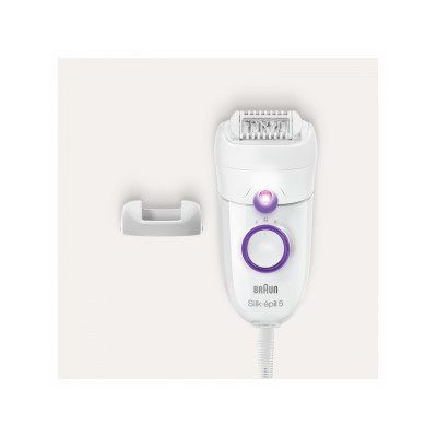 Braun | Epilator | SE5505P Silk-epil | Operating time (max) min | Bulb lifetime (flashes) | Number of power levels | White