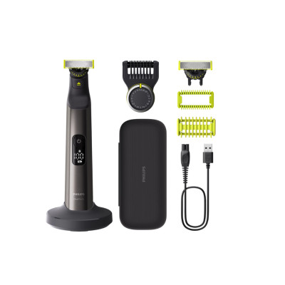 Philips | Hair trimmer, Face and Body | QP6652/61 OneBlade Pro 360 | Cordless | Wet & Dry | Number of length steps 20 | Grey/Bla