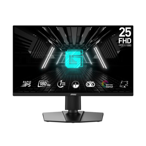 LCD Monitor|MSI|G255PF E2|24.5"|Gaming|Panel IPS|1920x1080|16:9|180Hz|1 ms|Speakers|Swivel|Pivot|Height adjustable|Tilt|G255PFE2