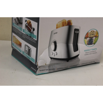 SALE OUT. Gorenje T1000E Toaster, Power 1000 W, Stainless Steel | Gorenje | Toaster | T1000E | Power 1000 W | Number of slots 2 