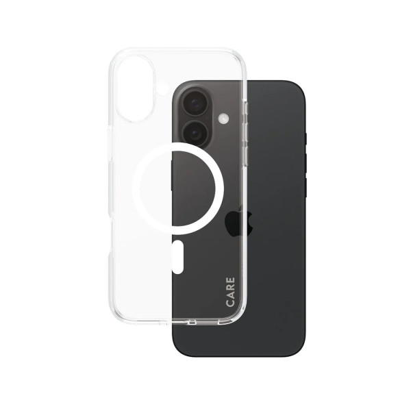 CARE by PanzerGlass Case Flagship | Back protection | Apple | iPhone 16 Plus | Recycled plastic | White | MagSafe