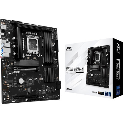 Mainboard|ASROCK|Intel B860 Express|LGA1851|ATX|Memory DDR5|Memory slots 4|1xHDMI|1xDisplayPort|1xAudio-In|1xAudio-Out|1xMicroph