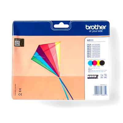 Brother LC223 | Ink Cartridge | Black, Cyan, Magenta, Yellow