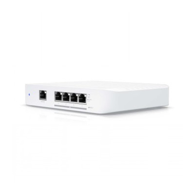 UBIQUITI COMPACT, 5-PORT, LAYER 2 SWITCH THAT SUPPORTS 10 GBE SPEEDS AND CAN BE POWERED WITH POE OR A 5V USB-C ADAPTER.