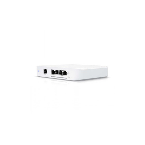 UBIQUITI COMPACT, 5-PORT, LAYER 2 SWITCH THAT SUPPORTS 10 GBE SPEEDS AND CAN BE POWERED WITH POE OR A 5V USB-C ADAPTER.