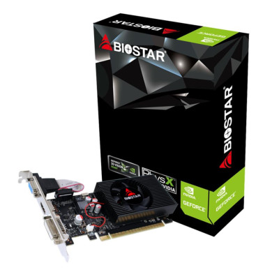 Graphics Card|BIOSTAR|NVIDIA GeForce GT 730|4 GB|DDR3|128 bit|PCIE 2.0 16x|Memory 1333 MHz|GPU 730 MHz|Single Slot Fansink|1x15p