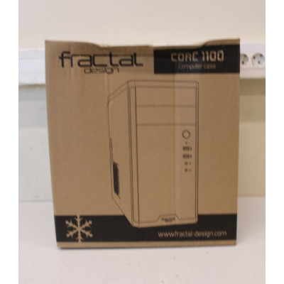 SALE OUT. Fractal Design Core 1100, Black | Fractal Design | CORE 1100 | Black | Micro ATX | DAMAGED PACKAGING | Power supply in