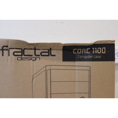 SALE OUT. Fractal Design Core 1100, Black | Fractal Design | CORE 1100 | Black | Micro ATX | DAMAGED PACKAGING | Power supply in