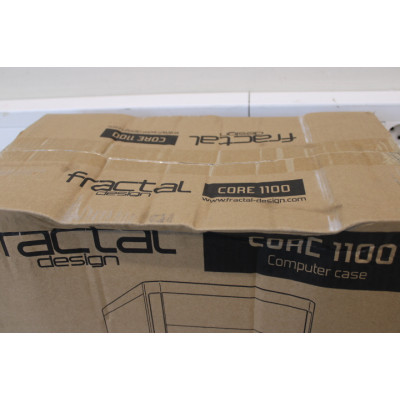 SALE OUT. Fractal Design Core 1100, Black | Fractal Design | CORE 1100 | Black | Micro ATX | DAMAGED PACKAGING | Power supply in