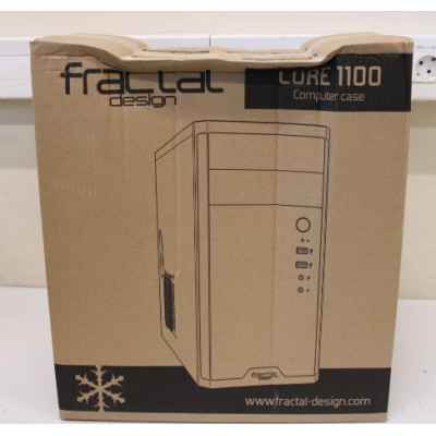 SALE OUT. Fractal Design Core 1100, Black | Fractal Design | CORE 1100 | Black | Micro ATX | DAMAGED PACKAGING | Power supply in