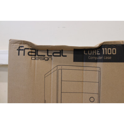 SALE OUT. Fractal Design Core 1100, Black | Fractal Design | CORE 1100 | Black | Micro ATX | DAMAGED PACKAGING | Power supply in