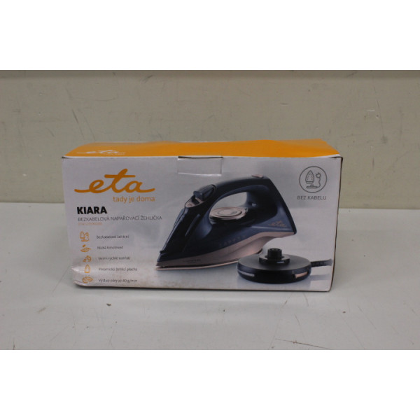 SALE OUT. ETA ETA127690000 Kiara Iron, Ceramic, 2200 W, Water tank 220 ml, Black | ETA | Iron | Kiara ETA127690000 | Cordless St