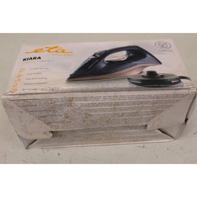 SALE OUT. ETA ETA127690000 Kiara Iron, Ceramic, 2200 W, Water tank 220 ml, Black | ETA | Iron | Kiara ETA127690000 | Cordless St