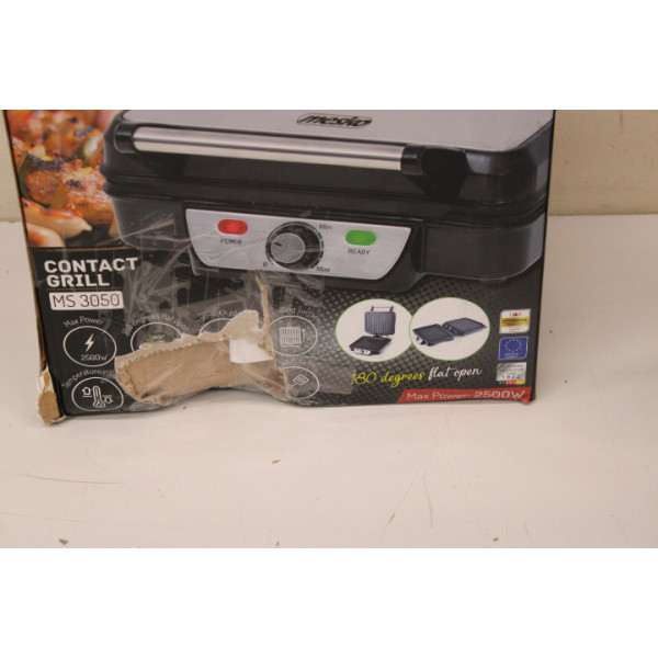 SALE OUT. Mesko MS 3050 Grill, Contact, Power 1800 W, Black/Stainless steel | Mesko | Grill | MS 3050 | Contact grill | 1800 W |