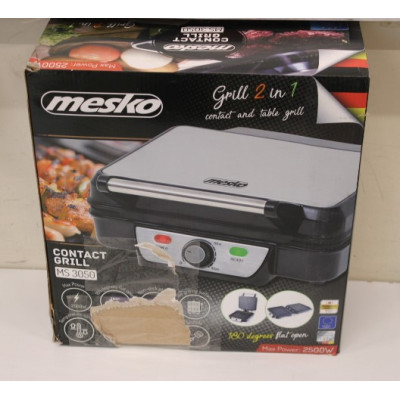 SALE OUT. Mesko MS 3050 Grill, Contact, Power 1800 W, Black/Stainless steel | Mesko | Grill | MS 3050 | Contact grill | 1800 W |