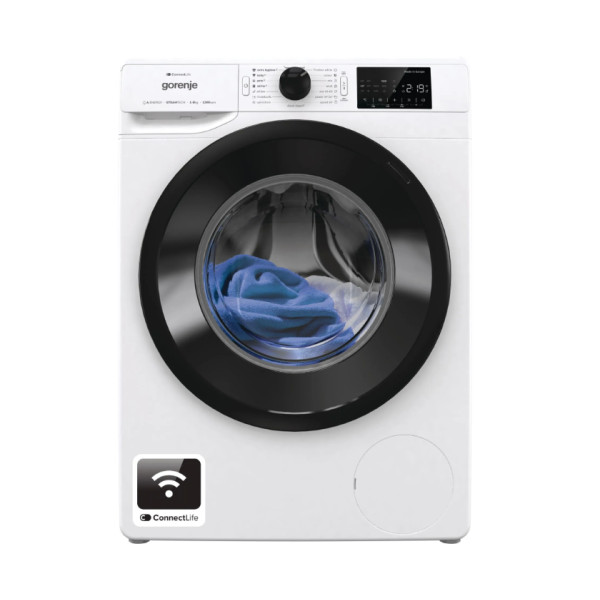 Gorenje Washing machine | WPNEI82A1SWIFI | Energy efficiency class A | Front loading | Washing capacity 8 kg | 1200 RPM | Depth 