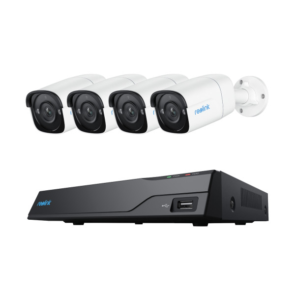 Reolink | Super HD Security Camera System | NVS8-5MB4 | Bullet | 5/4 MP | f 4.0mm fixed F 2.0 | Power over Ethernet (PoE) | IP67