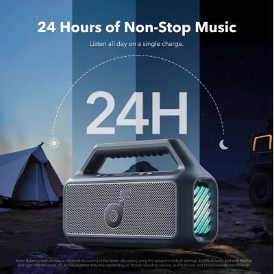 Anker Soundcore Speaker | Boom 2 | 80 W | Waterproof | Bluetooth | Blue | Portable | Wireless connection