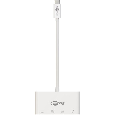 Goobay | USB-C Multiport Adapter (HDMI + Ethernet, PD) | 62105