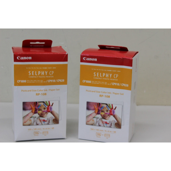 SALE OUT. Canon RP-108 Color Ink/Paper Set for SELPHY CP1300 Printer 108 sheets | Canon Color Ink/Paper Set for SELPHY CP1300 Pr