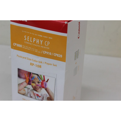 SALE OUT. Canon RP-108 Color Ink/Paper Set for SELPHY CP1300 Printer 108 sheets | Canon Color Ink/Paper Set for SELPHY CP1300 Pr