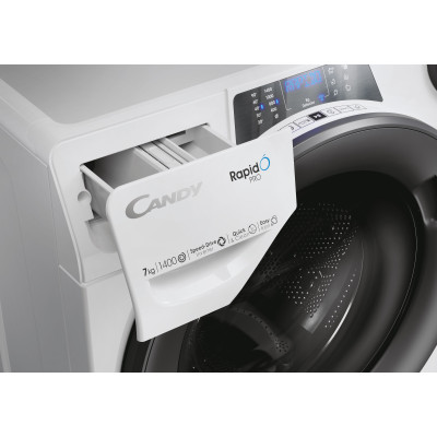 Candy | Washing Machine | RP4 476BWMR/1-S | Energy efficiency class A | Front loading | Washing capacity 7 kg | 1400 RPM | Depth