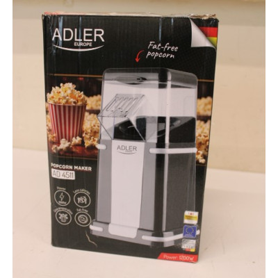 SALE OUT. | Adler | Popcorn Machine | AD 4511 | Popcorn maker | 1200 W | DAMAGED PACKAGING, SCRATCHES ON PLASTIC COVER