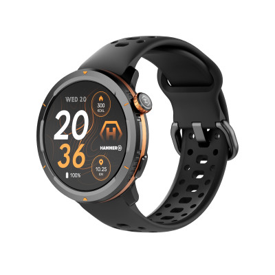 Hammer Watch 2 Lite | Smart watch | AMOLED | 1.43" | Waterproof | Black