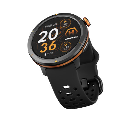 Hammer Watch 2 Lite | Smart watch | AMOLED | 1.43" | Waterproof | Black