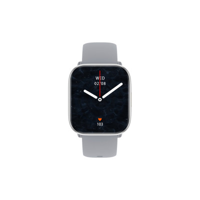 myPhone Watch Pastel | Smart watch | AMOLED | 1.75" | Waterproof | Silver Grey