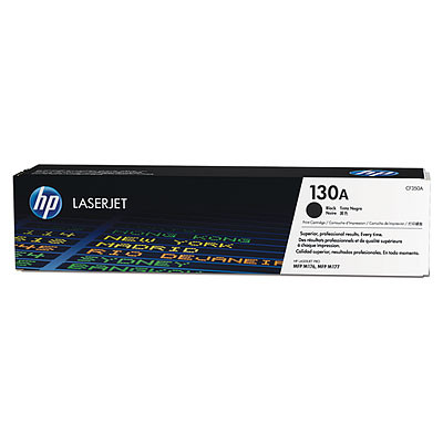 HP 130A Black Toner Cartridge, 1300 pages, for LaserJet Pro M176, M177 series