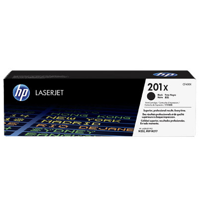 HP 201X High Yield Black Laser Toner Cartridge, 2800 pages, for HP Color LaserJet 277, Pro M252