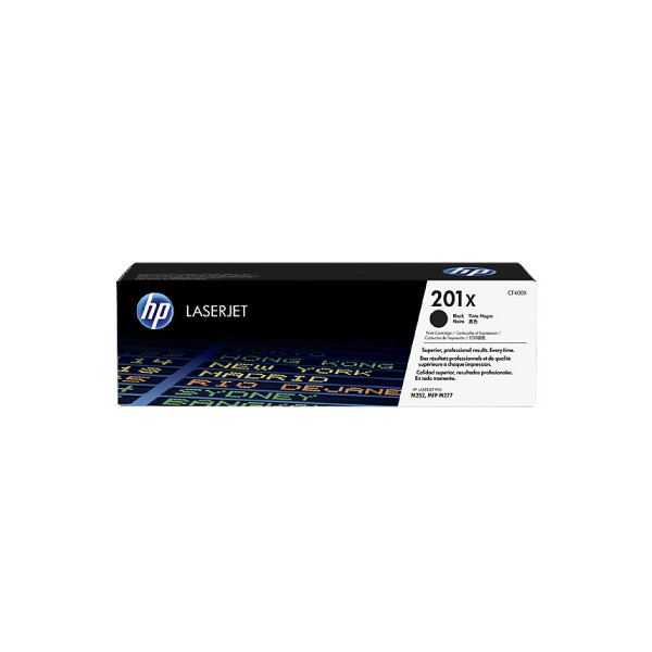 HP 201X High Yield Black Laser Toner Cartridge, 2800 pages, for HP Color LaserJet 277, Pro M252