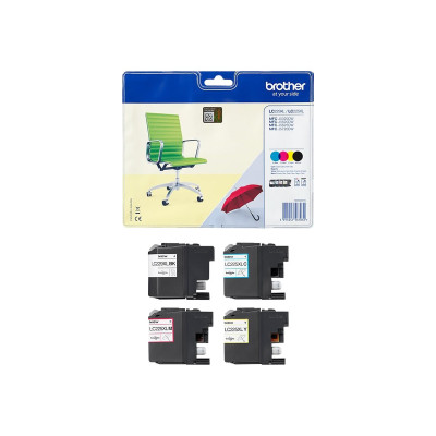 Brother LC229XLVALBP | Ink Cartridge | Black, Cyan, Magenta, Yellow